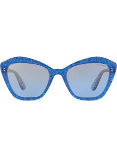 Miu Miu Eyewear солнцезащитные очки в оправе с блестками