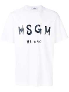 MSGM футболка с логотипом