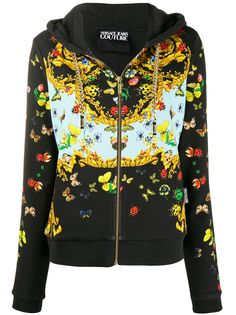 Versace Jeans Couture худи на молнии с принтом
