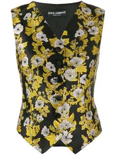 Dolce & Gabbana жилет с цветочным узором