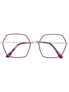 Tom Ford Eyewear FT5615B hexagonal-frame glasses