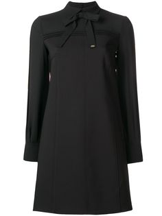 Elisabetta Franchi платье шифт с завязкой на вороте