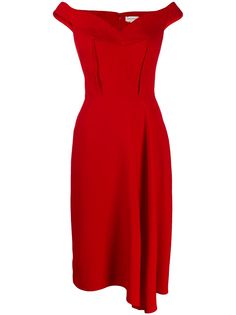 Alexander McQueen платье с открытыми плечами