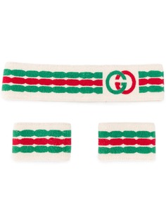 Gucci повязка на голову и манжета с логотипом GG