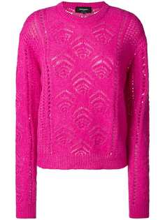 Rochas embroidered fitted sweater