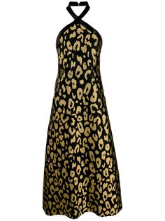 Temperley London платье Josie с леопардовым жаккардовым узором