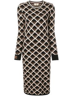 Fendi платье с логотипами FF
