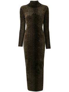 Alexander Wang LS TURTLENECK LEOPARD DRESS ALEXANDER WANG