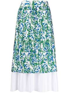 Victoria Victoria Beckham многослойная юбка с цветочным принтом