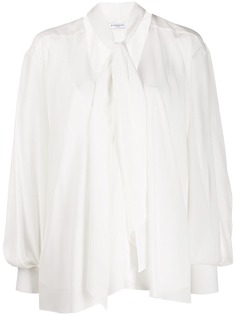 Givenchy блузка с длинными рукавами и бантом