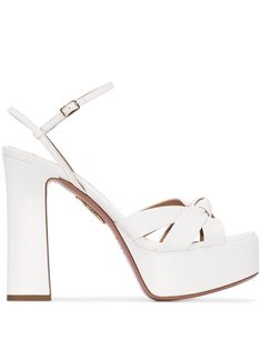 Aquazzura босоножки Baba 125 на платформе