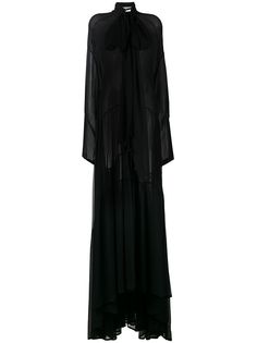 Ann Demeulemeester платье в пол Cupid с длинными рукавами
