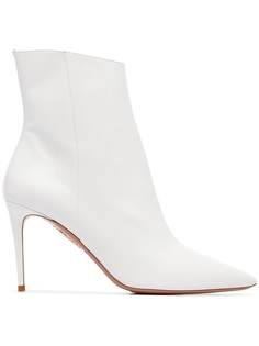 Aquazzura лакированные ботильоны Alma 85