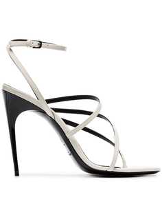 Saint Laurent лакированные босоножки Paris 105