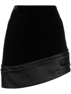 Saint Laurent юбка мини асимметричного кроя