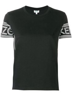 Kenzo футболка с логотипом на рукавах