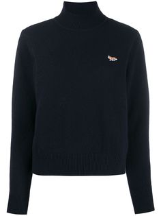 Maison Kitsuné джемпер с нашивкой