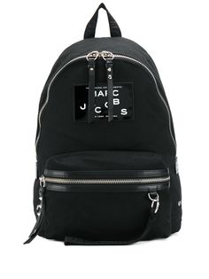 Marc Jacobs лакированный рюкзак с нашивкой-логотипом