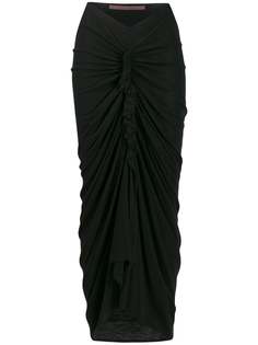 Rick Owens Lilies юбка со сборками и драпировкой