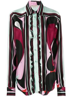 Emilio Pucci блузка с геометричным принтом