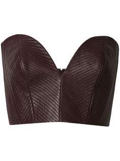 Solace London Merlot CALLY LEATHER BODICE