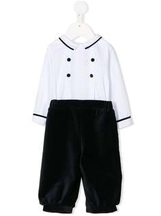 La Stupenderia contrast long-sleeve romper