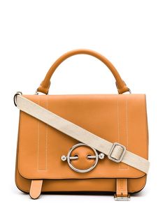 JW Anderson объемная сумка-сэтчел Disc с контрастной строчкой