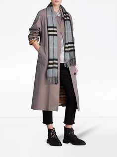 Burberry шарф с узором в клетку