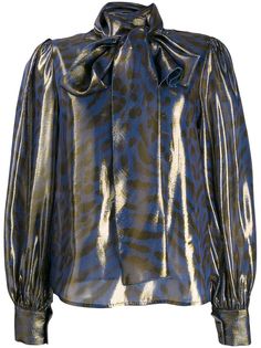 Blumarine animal print blouse