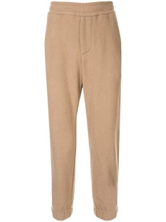 Emporio Armani woven jogger-style trousers