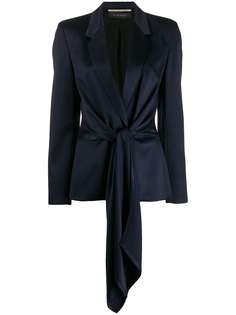 Roland Mouret V-neck tie waist blazer