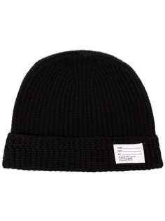 Visvim logo patch chunky knit beanie