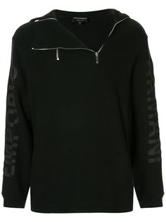 Emporio Armani zipper pull-over hoodie