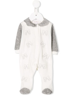 Aletta embroidered bow pyjamas