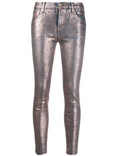 J Brand Alana snakeskin-print trousers
