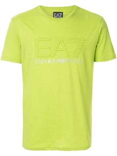 Ea7 Emporio Armani logo debossed crewneck T-shirt
