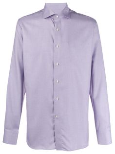 Canali spread-collar shirt