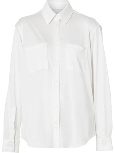 Burberry Silk oversized shirt