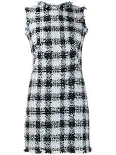 Alexander McQueen твидовое платье мини