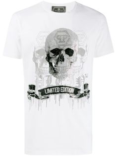 Philipp Plein декорированная футболка