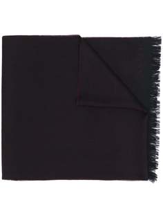 Canali fringed fine knit scarf