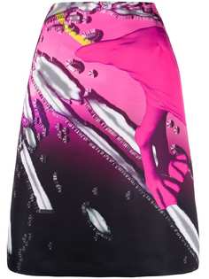 Maison Margiela two-tone a-line skirt