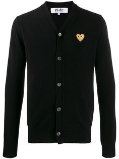 Comme Des Garçons Play heart embroidered slim fit cardigan