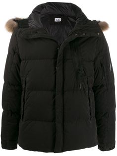 CP Company raccoon fur hooded jacket