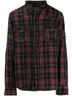 Family First клетчатая рубашка с длинными рукавами