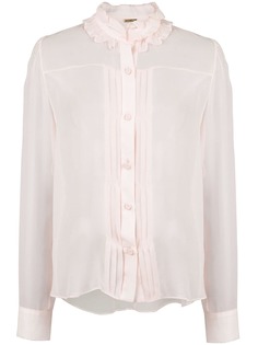 Adam Lippes pleated front blouse
