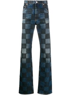 Balenciaga checkered Paris fit jeans