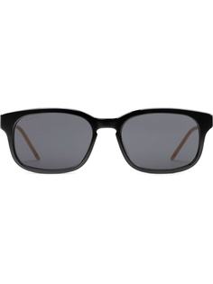 Gucci Eyewear солнцезащитные очки в прямоугольной оправе