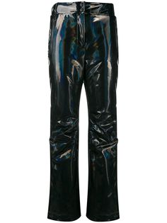 Fendi hologram effect straight-cut trousers