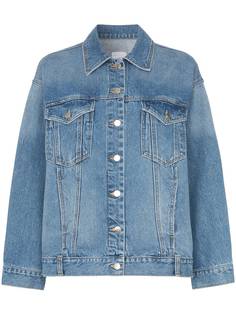 SJYP джинсовая куртка с потертостями